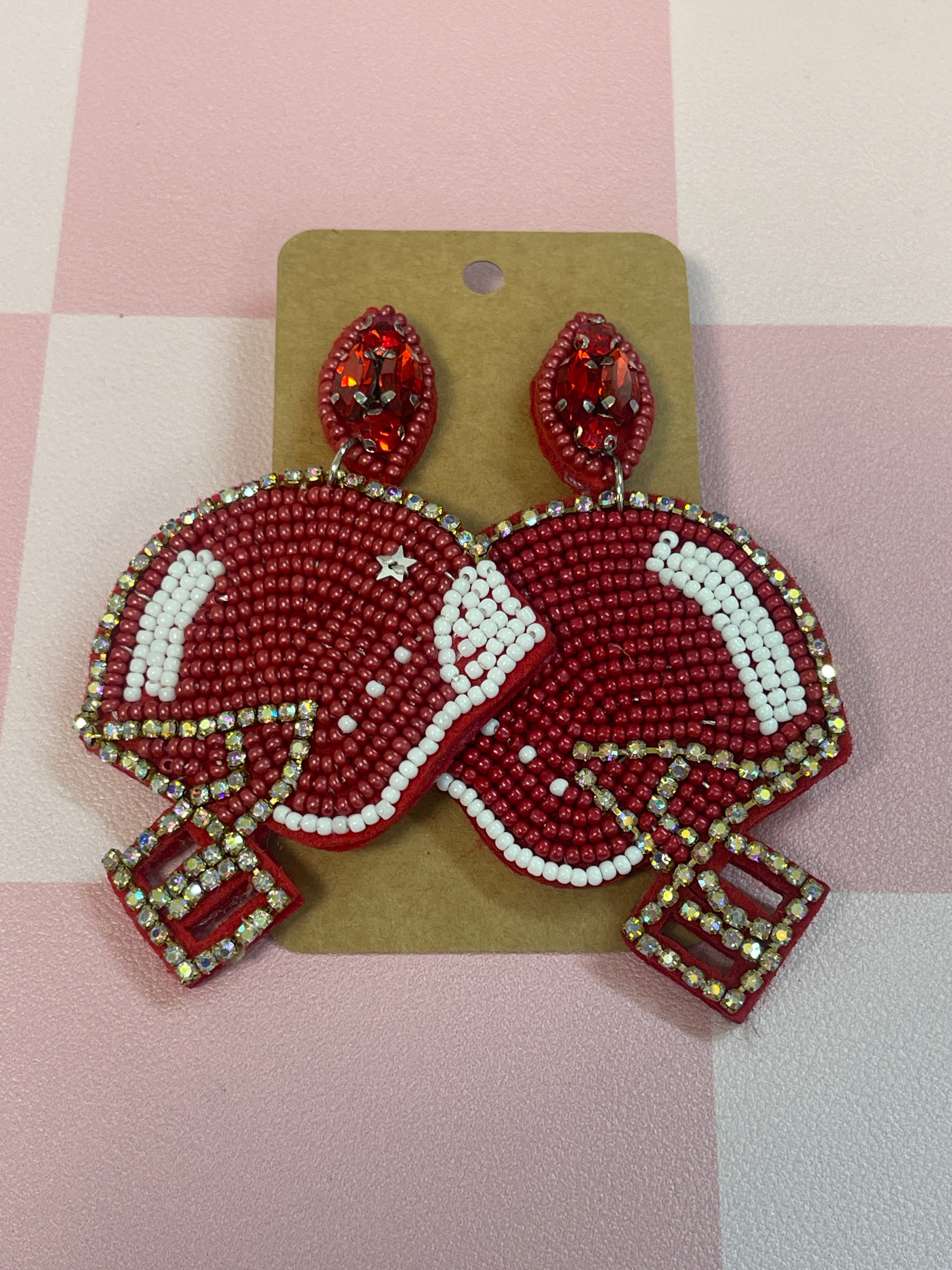 Football earrings